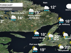 Sunshine Returns to Much of Newfoundland Thursday as Conditions Improve