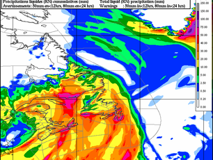 Heavy rain and strong winds expected across Atlantic Canada