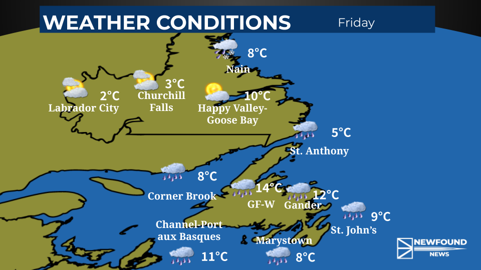 A wet start to the weekend