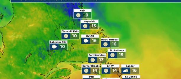 A nice Wednesday ahead for most of NL