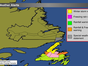 Strong storm impacting Newfoundland