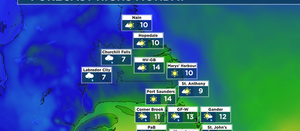 A wet and windy day ahead for parts of the province