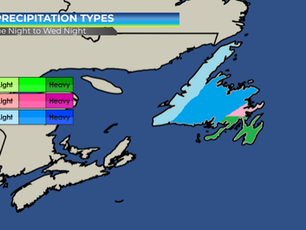 Snow, Rain, and Wind Expected on Tuesday Night & Wednesday Across NL
