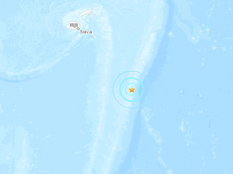 6.0 magnitude earthquake south of the Fiji Islands