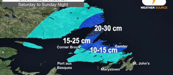 More snow on the way to Newfoundland and Labrador