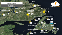 Fair skies for most of the province, unsettled weather persists in the east