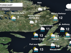 Unsettled start to the weekend across the province