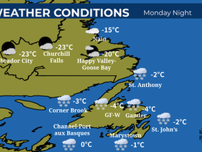 More snow for Newfoundland overnight