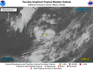 Chance of tropical development in the Atlantic