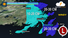 Stormy Christmas Day ahead for eastern Newfoundland