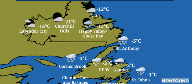 Precipitation to continue across Newfoundland overnight