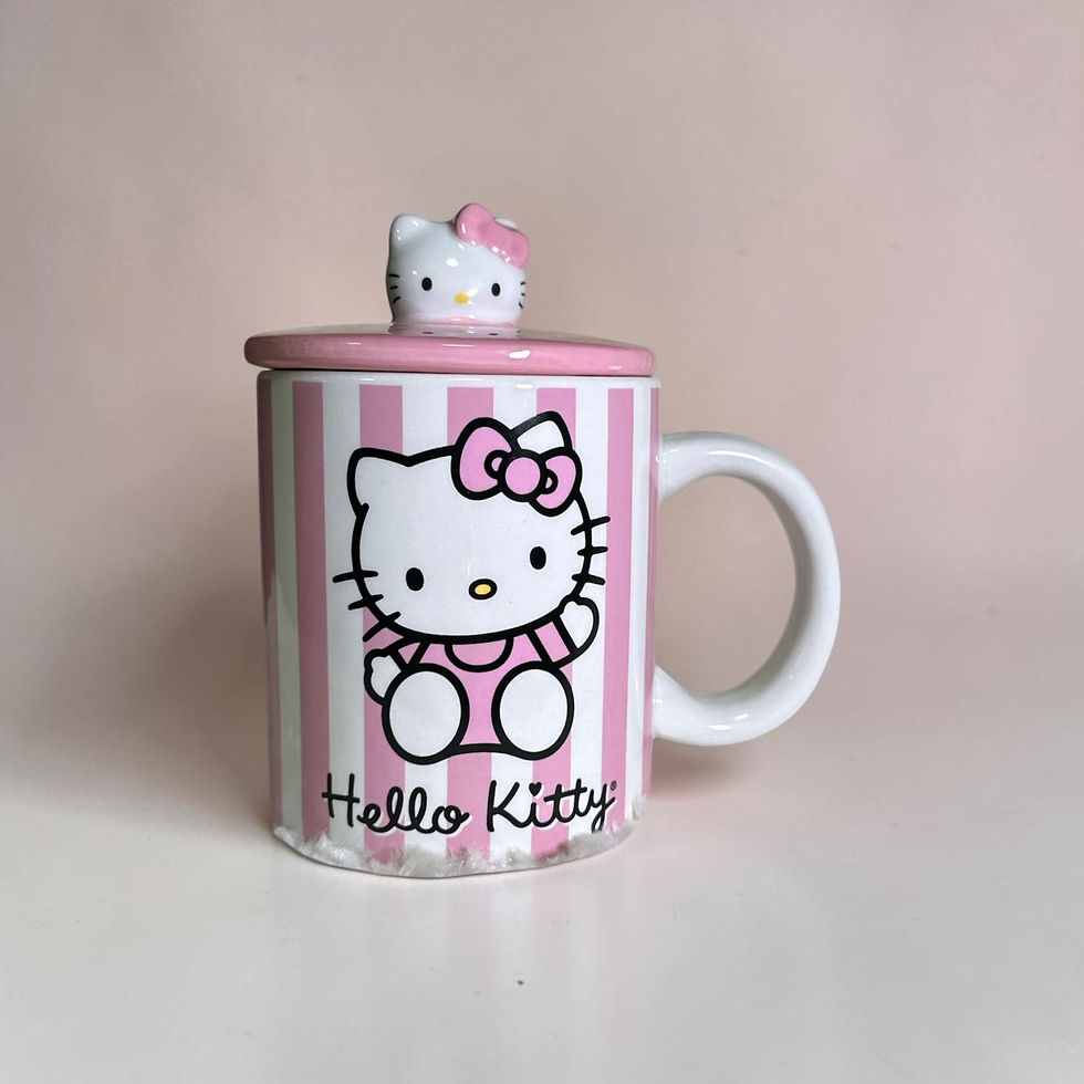 Thumbnail: Taza con Tapa 3D Hello Kitty
