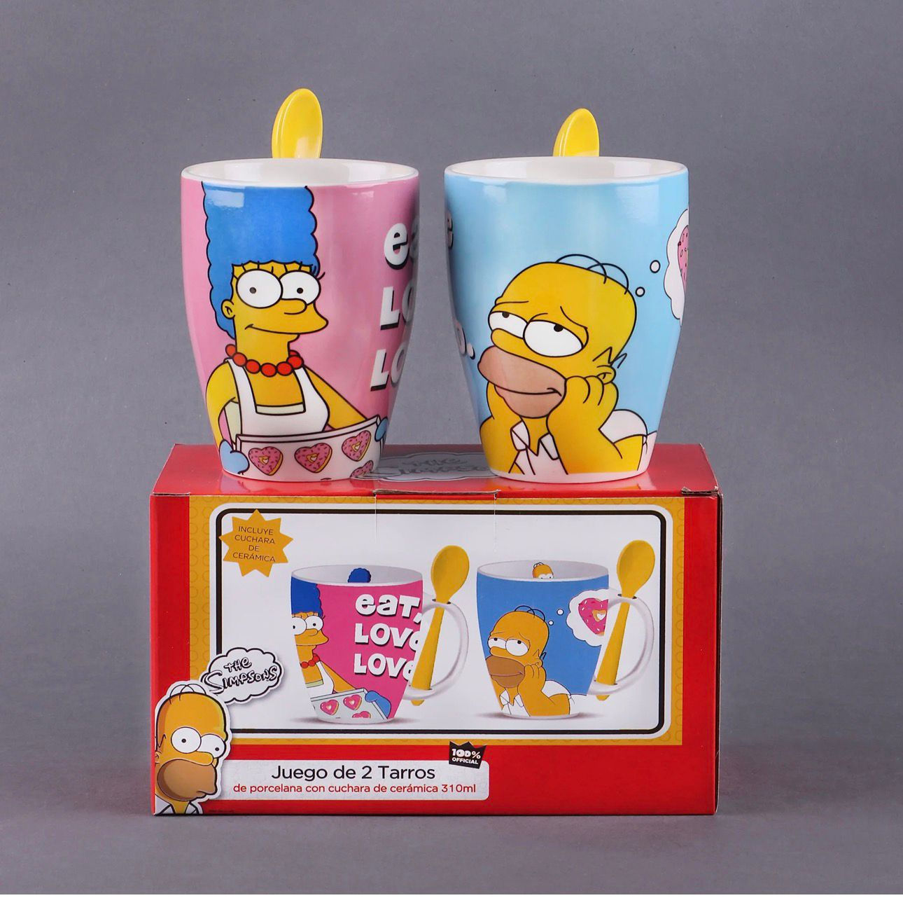 Set de tazas de los simpsons