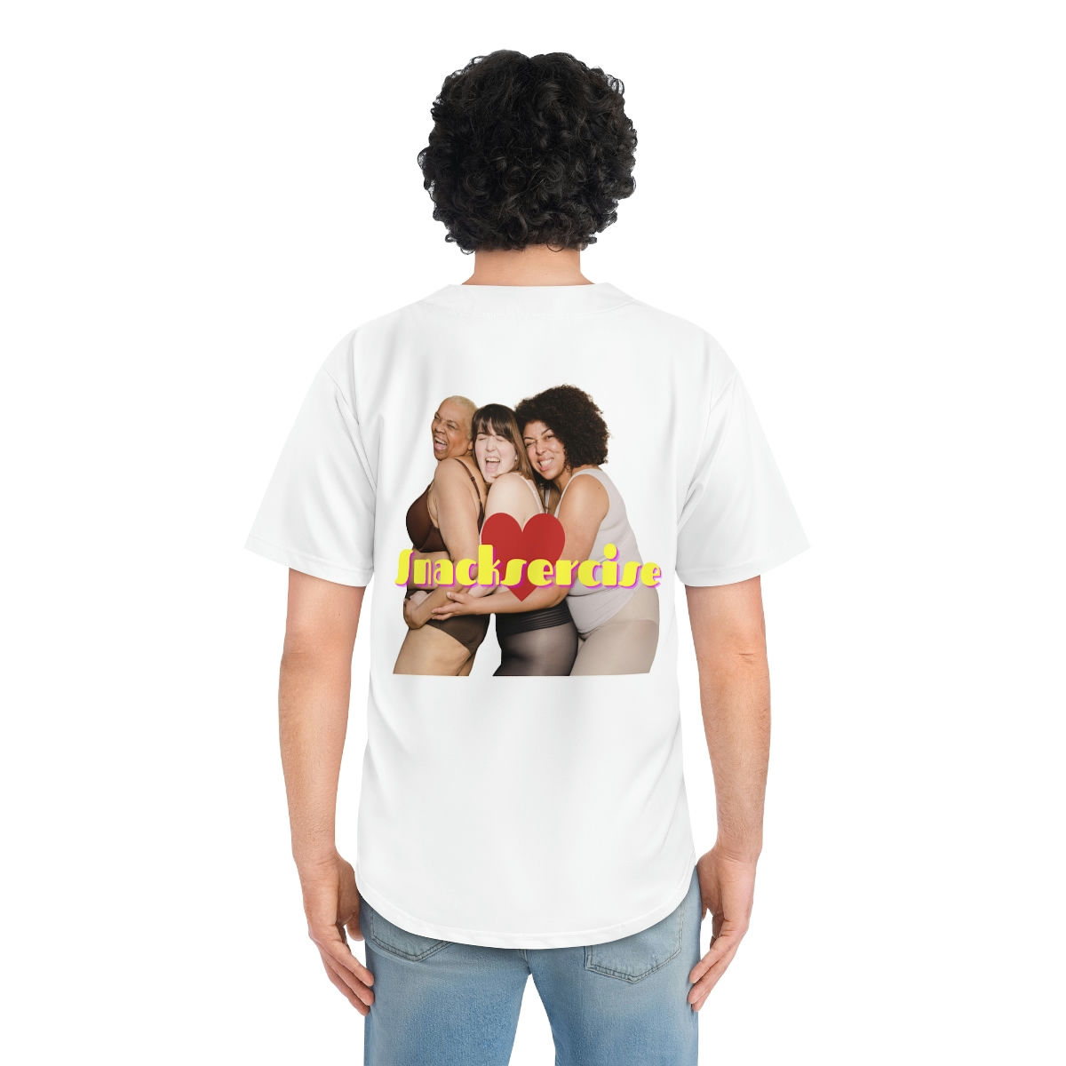 Men's Baseball Jersey "Snacksercise"