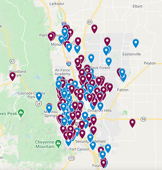 Map of Houses painted by Just Details Painting 2019-2020