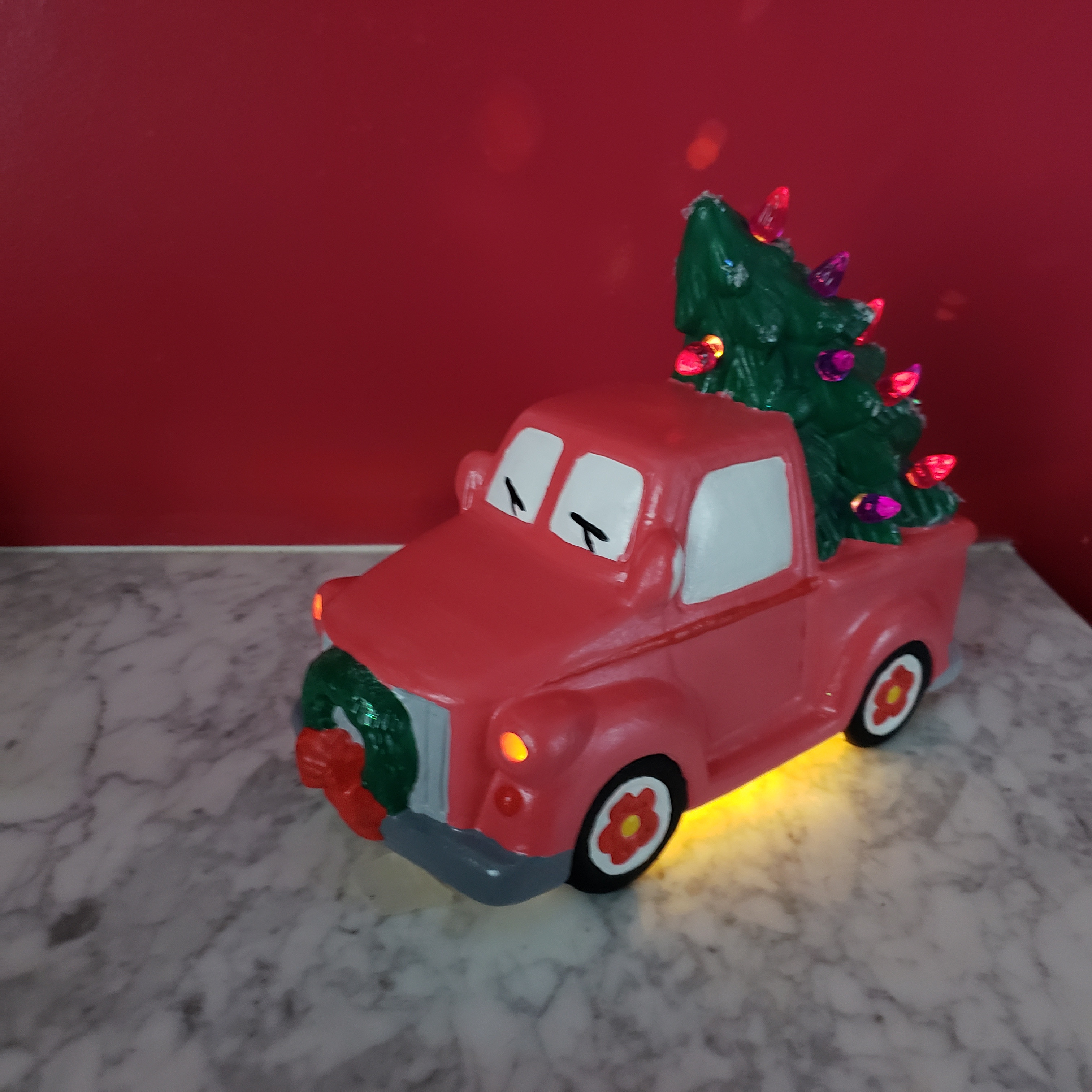 Paint Your Own Truck with Lighted Tree! Take home same day MK Glass
