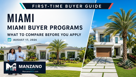 Manzano Mortgage Co. cover for miami buyer programs