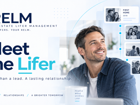 The RELM editorial cover for Meet the Lifer, showing a lasting relationship across life and real estate chapters.
