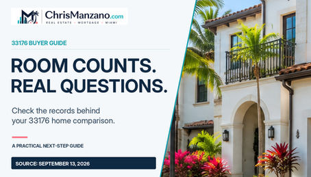 Article cover: MORE THAN A ROOM COUNT. Check the records behind your 33176 home comparison. Source date 2026-09-13. Illustrative imagery, not a specific advertised property.