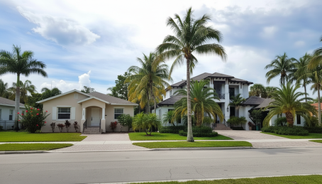 Two different Florida single-family homes representing a North Miami and Cape Coral buyer comparison