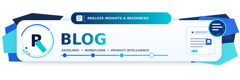 REKLOZE branded blog banner.
