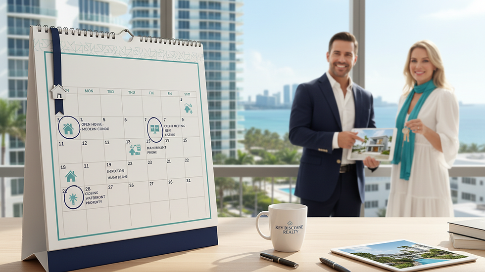 Close-up view of a calendar with dates marked for real estate planning