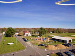 Aerial view of playground site