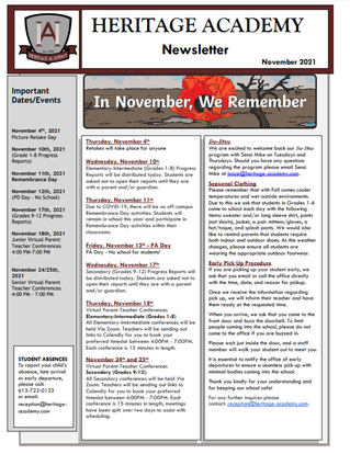 November Newsletter