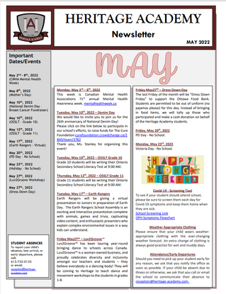 May Newsletter