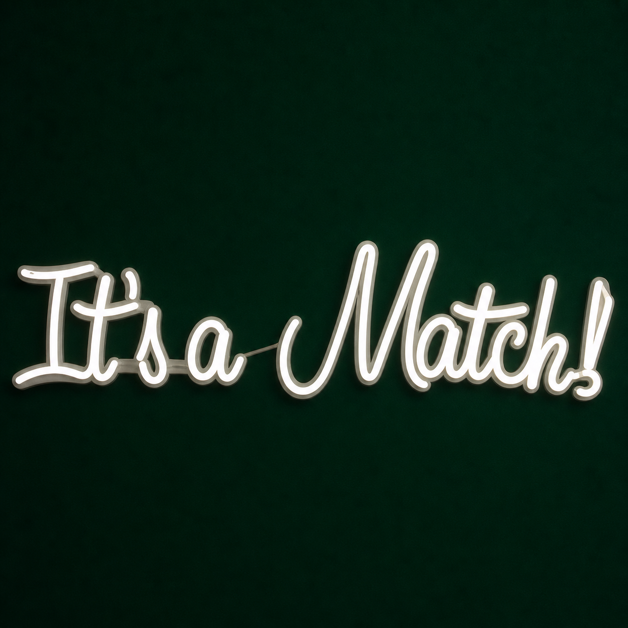Ledon "It's a Match" napis neonowy
