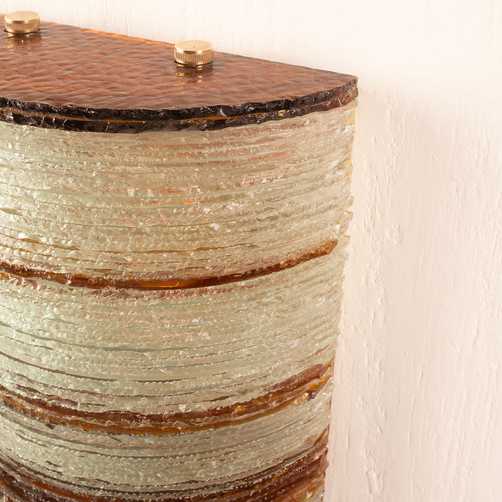 Miniatura: Glass Wall Lamp by Albano Poli for Poliarte – Big Version