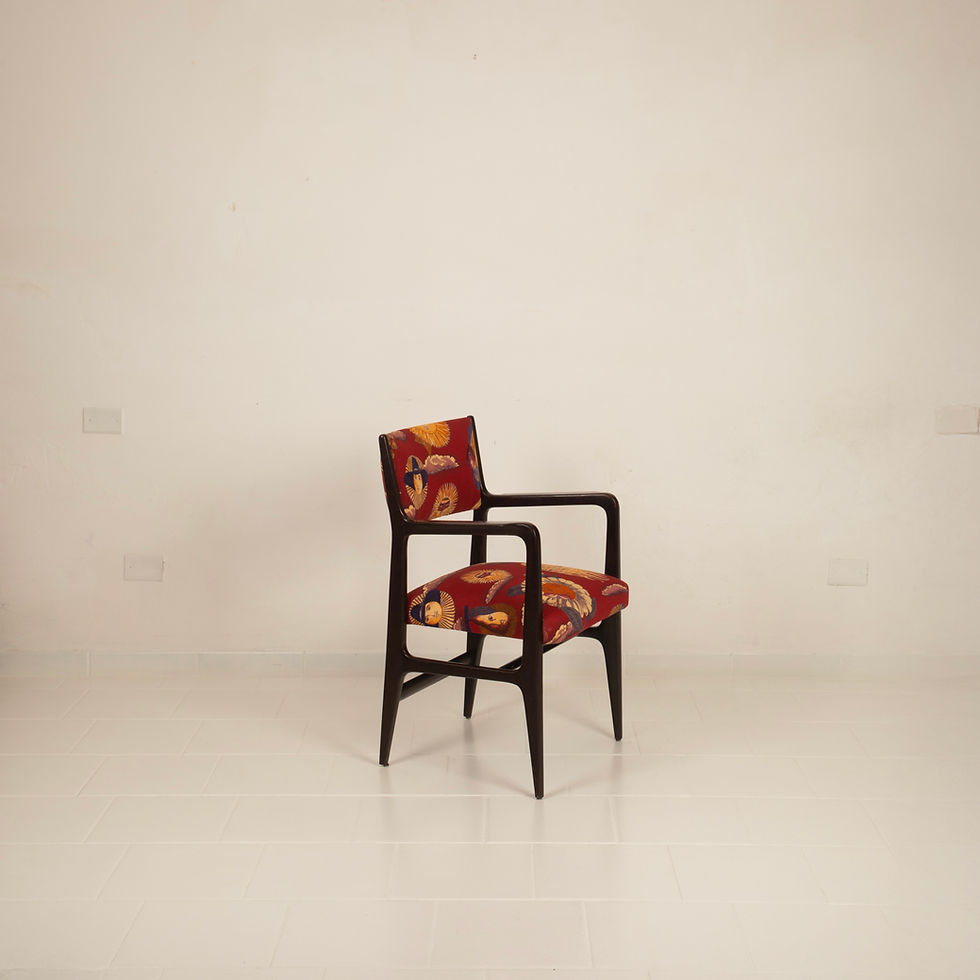 Thumbnail: 110 Chair by Gio Ponti and Fornasetti for Cassina, 1953
