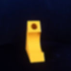 Miniatura: Italian Yellow Glazed Ceramic Space Age Sculptural Vase, 1970s