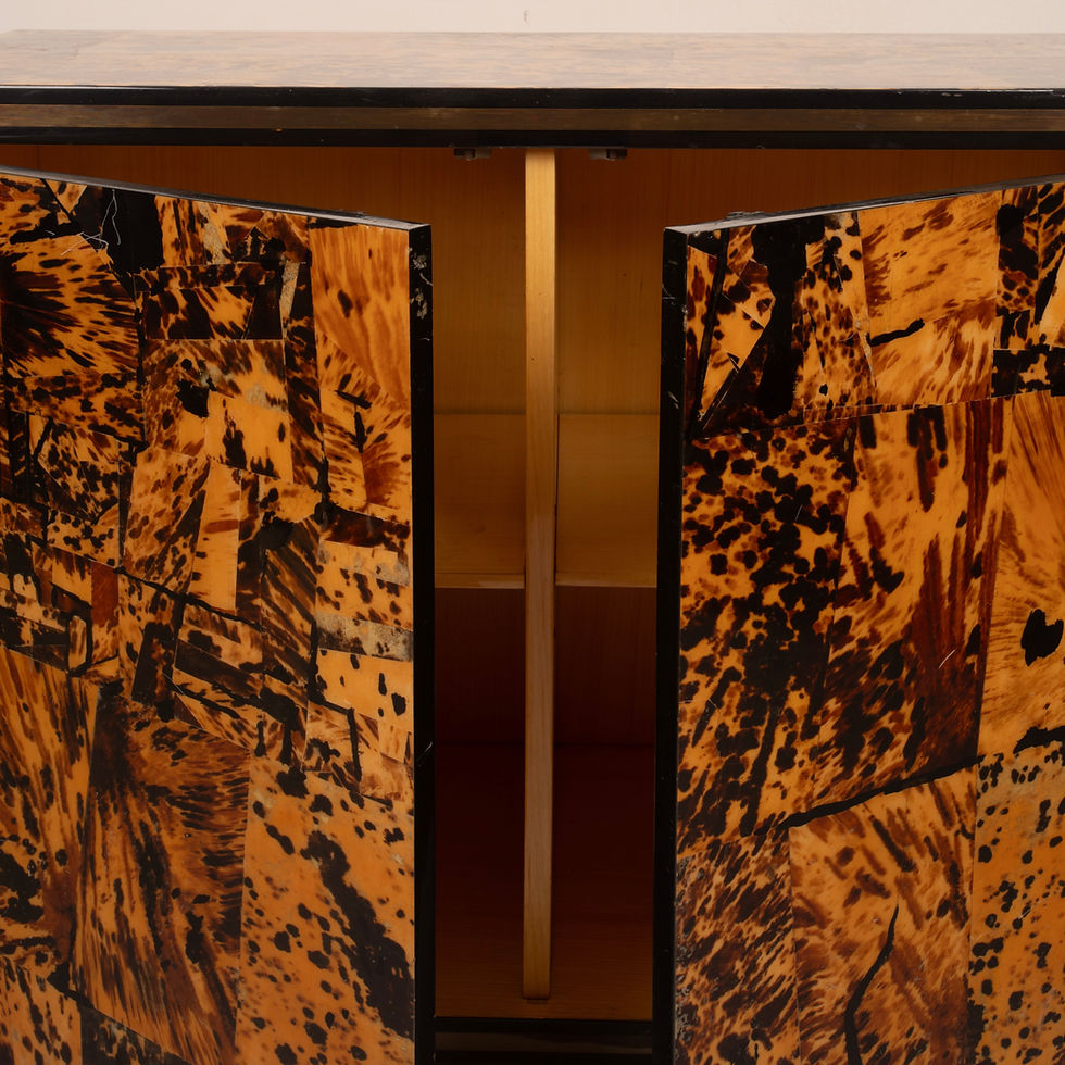 Miniatura: Unique Tortoiseshell Cabinet by Roberto Jodice for Ottini Milano 1974