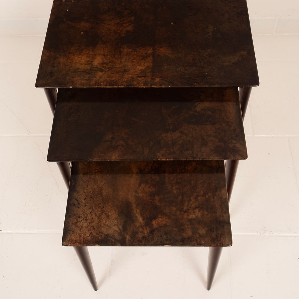 Miniaturbild: Nesting Tables Model 764 by Aldo Tura for Tura Milano 1950