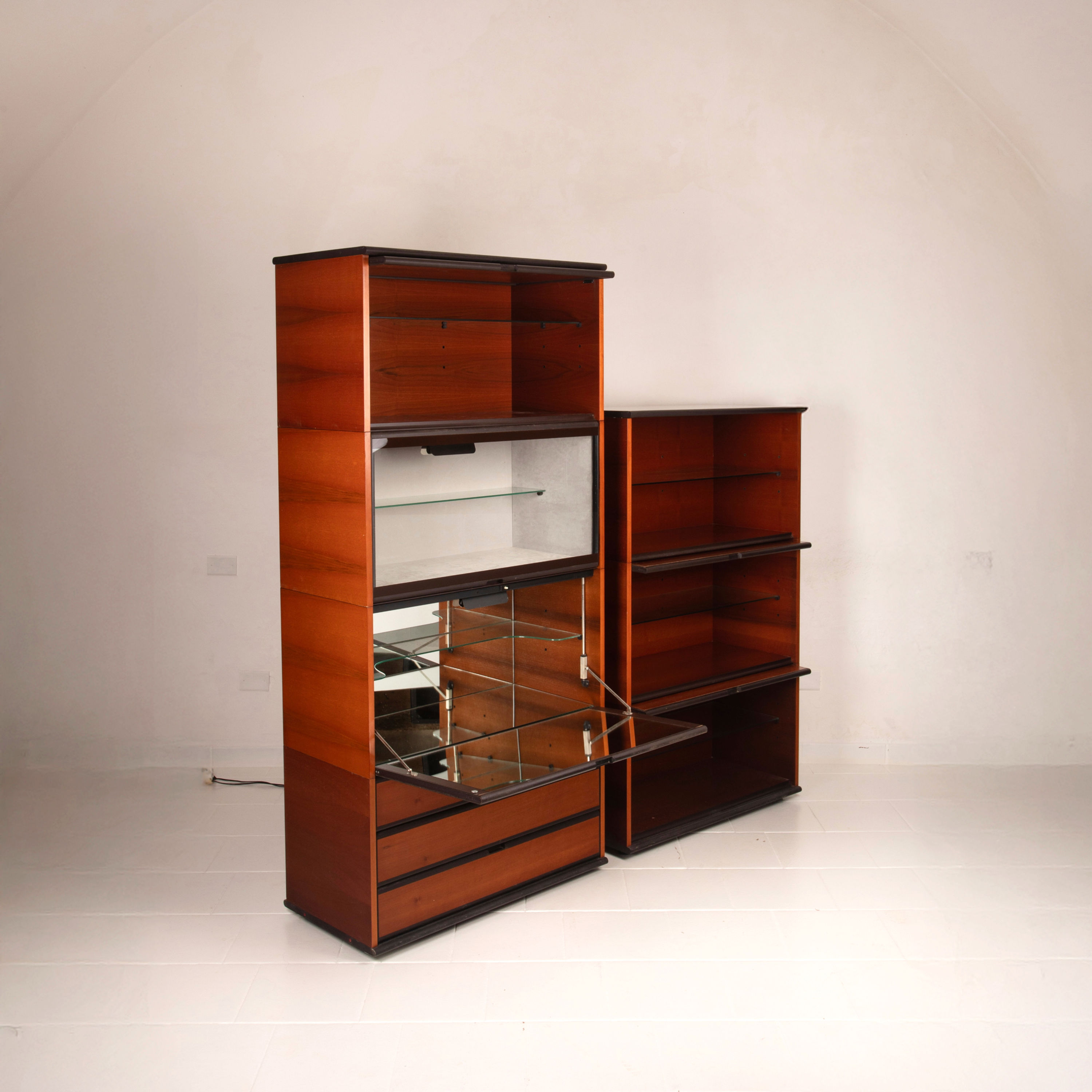 Hilton Bar Cabinets by Lodovico Acerbis and Giotto Stoppino for Acerbis, 1975
