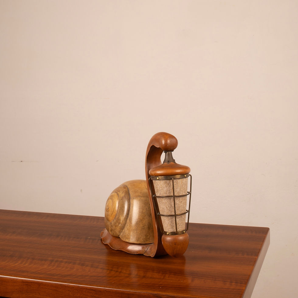 Miniatura: Sculptural Lamp by Aldo Tura, Italy, 1940s