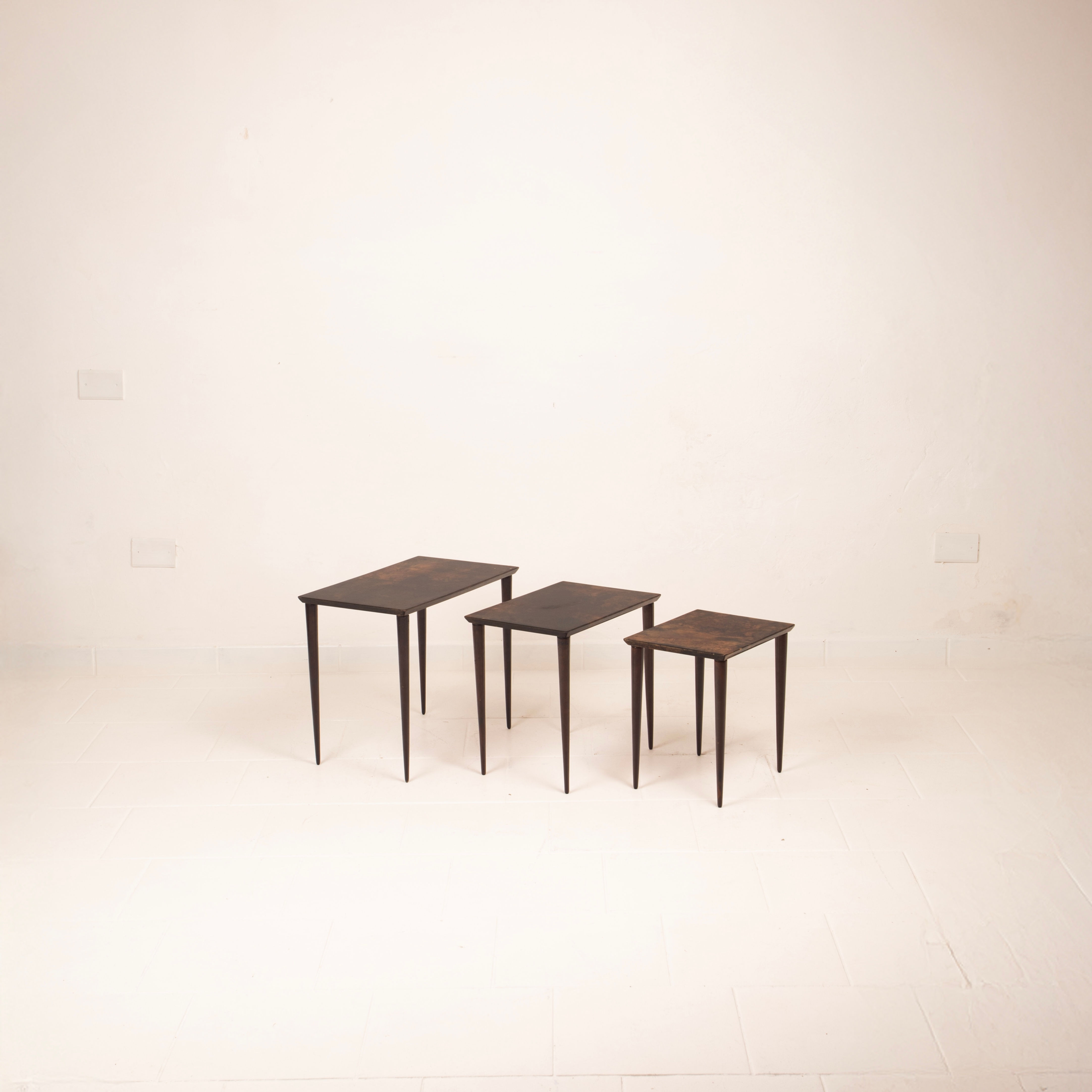 Nesting Tables Model 764 by Aldo Tura for Tura Milano 1950