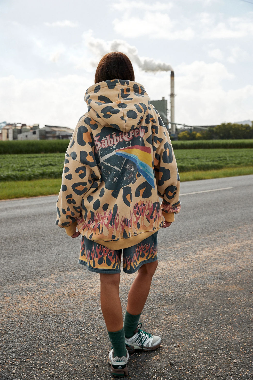 Thumbnail: Sabbi Flaming Leopard Hoodie