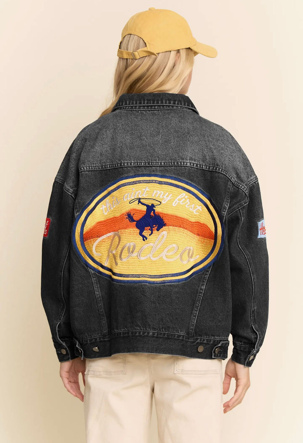 Thumbnail: West Coast Rodeo Denim Jacket in Black 