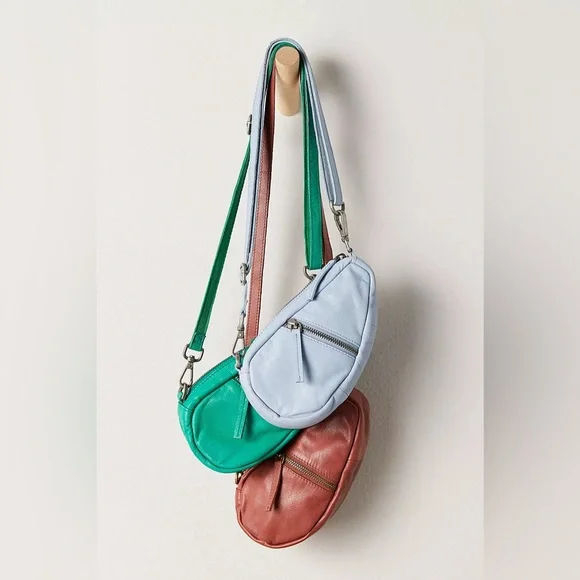 Free People Coffe Date Mini Crossbody in Chambray