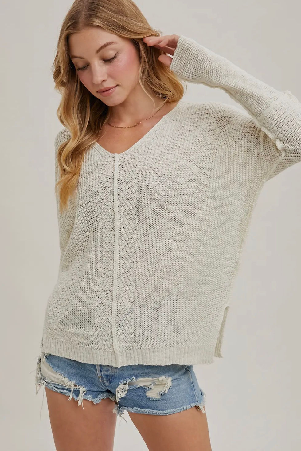 Lala Knit Sweater in Ivory