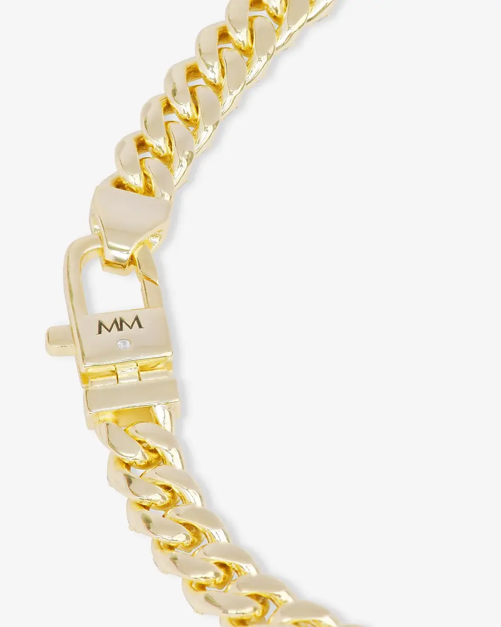 Thumbnail: Pavé Julian Cuban Chain Bracelet 6.8mm