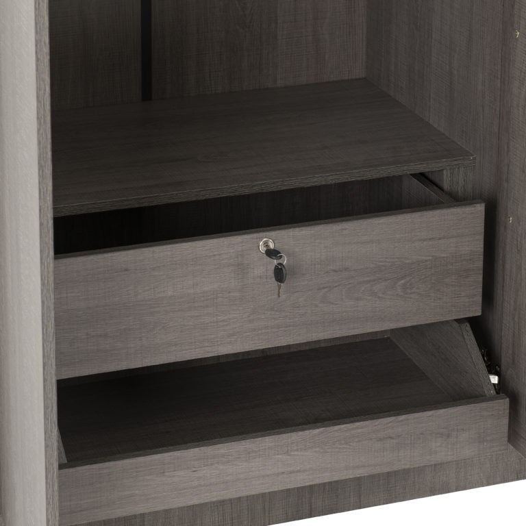 Thumbnail: Lisbon 3 Door Wardrobe (black wood grain)