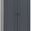 Thumbnail: Portland 2 door wardrobe (Grey/oak effect)