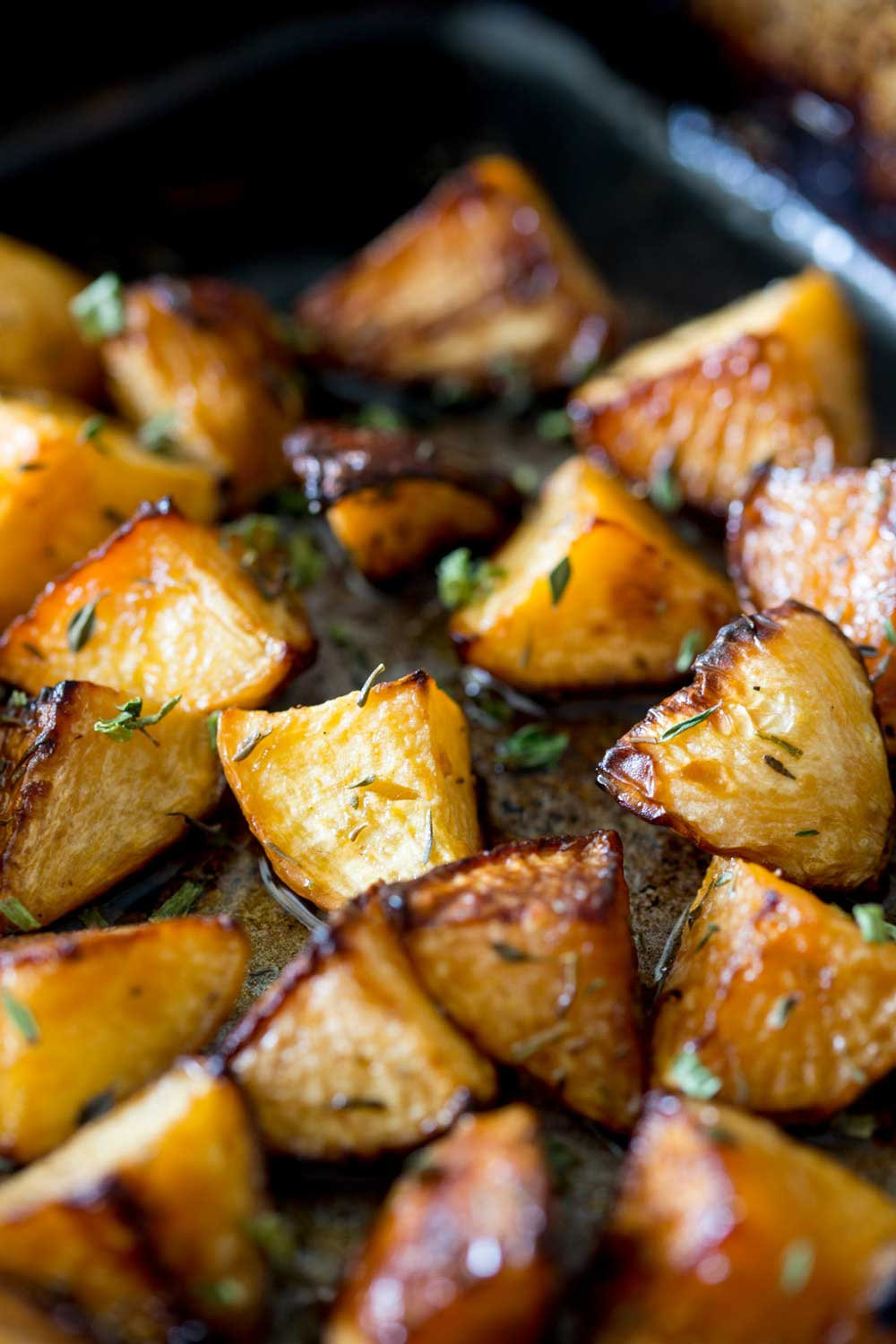 Roasted Rutabaga with Maple Syrup Recipe | byron-nutrition