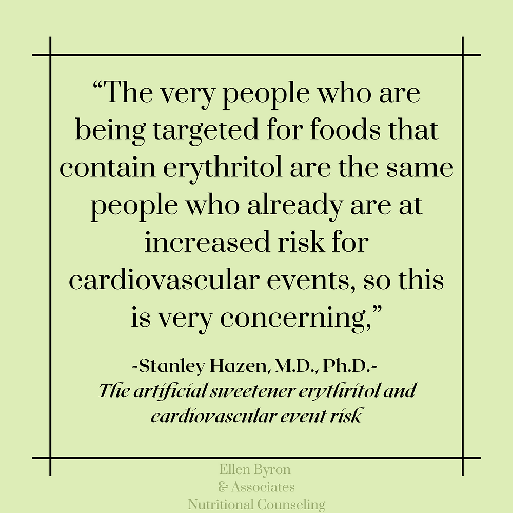 Study Review Erythritol Sugar Substitute and Stroke Risk