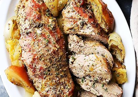 Apple Mustard Glazed Pork Tenderloin