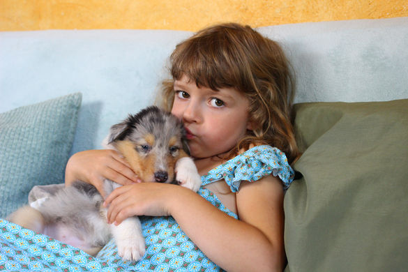 Chiots Tiana avec Mélusine 1 mois 002.JPG