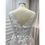 Thumbnail: Hobo Lace Applique Champagne Tulle Fabric Modest Plus Size Wedding Dress